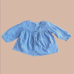 Old Navy Striped Button-down Tunic